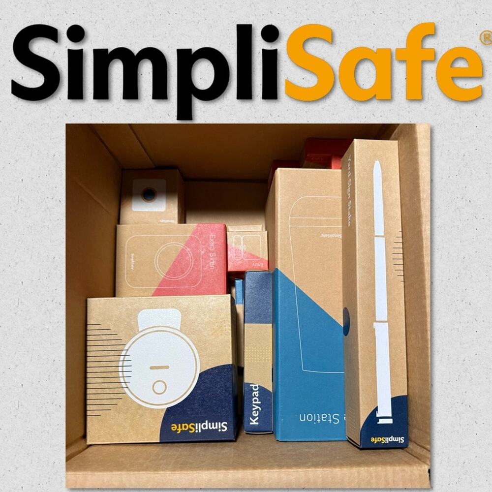 SimpliSafe Setup Guide with Blue and White Design